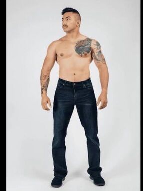 Barbell relaxed athletic fit jeans 32x32
